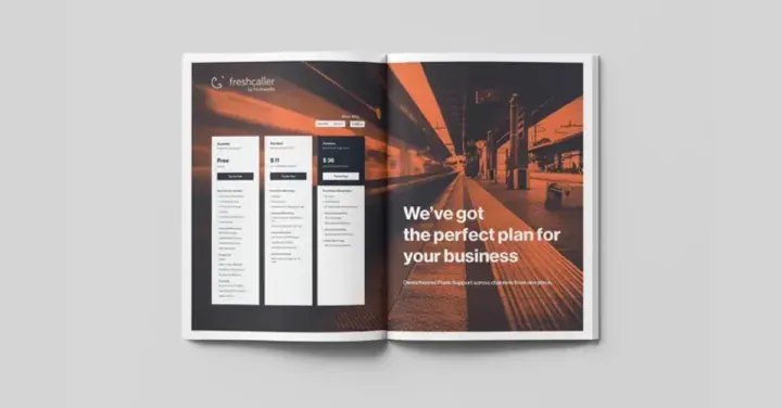 The brochure exported as a 1200×627 LinkedIn post image.
